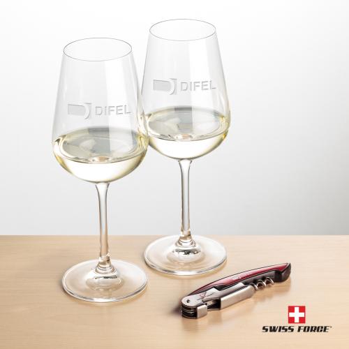 Corporate Gifts - Barware - Gift Sets - Swiss Force&reg; Opener & Laurent Wine