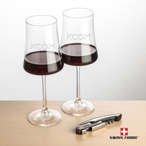 Corporate Gifts - Barware - Gift Sets - Swiss Force&reg; Opener & Dakota Wine