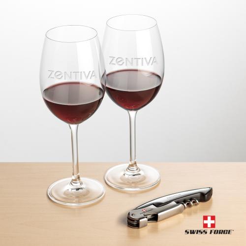 Corporate Gifts - Barware - Gift Sets - Swiss Force&reg; Opener & Coleford Wine