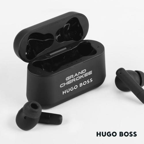 Promotional Products - Tech & Accessories  - Headphones & Earbuds - Hugo Boss Gear Matrix Wireless Earphones