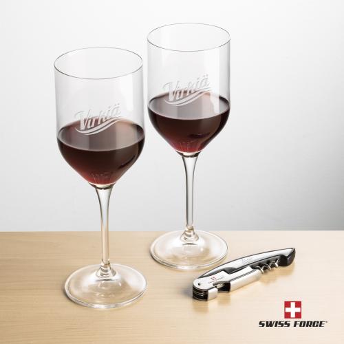 Corporate Gifts - Barware - Gift Sets - Swiss Force&reg; Opener & Belmont Wine