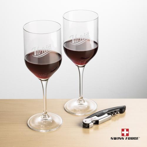 Corporate Gifts - Barware - Gift Sets - Swiss Force&reg; Opener & Belmont Wine
