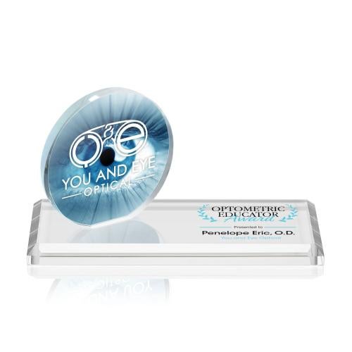 Awards and Trophies - Crystal Awards - Northam Full Color Circle Wood Award