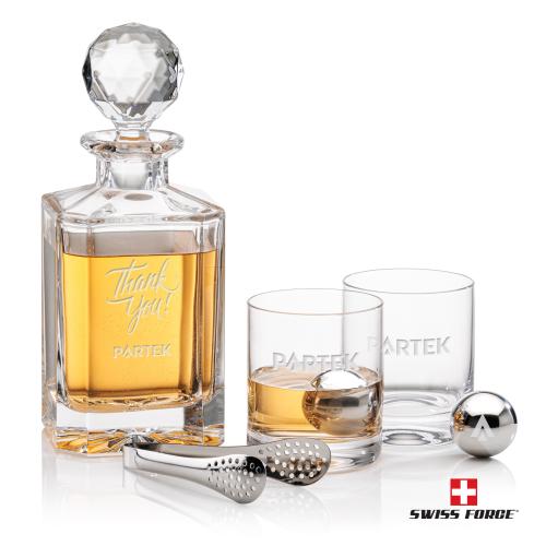 Corporate Gifts - Barware - Gift Sets - Bainbridge Decanter Set & Ice Balls