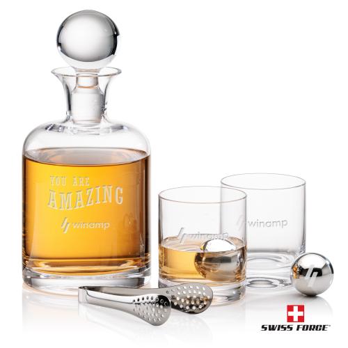 Corporate Gifts - Barware - Gift Sets - Dresden Decanter Set & Ice Balls