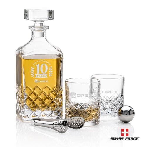 Corporate Gifts - Barware - Gift Sets - Longford Decanter Set & Ice Balls