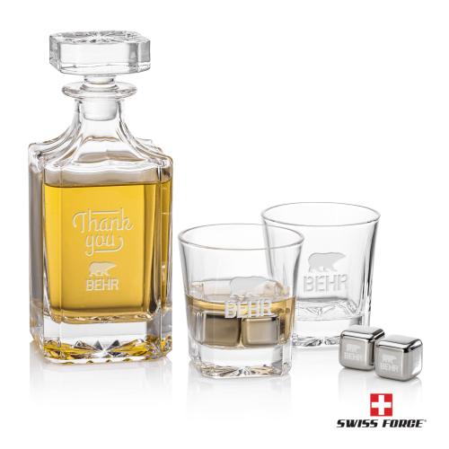 Corporate Gifts - Barware - Gift Sets - Santana Decanter Set & Ice Cubes