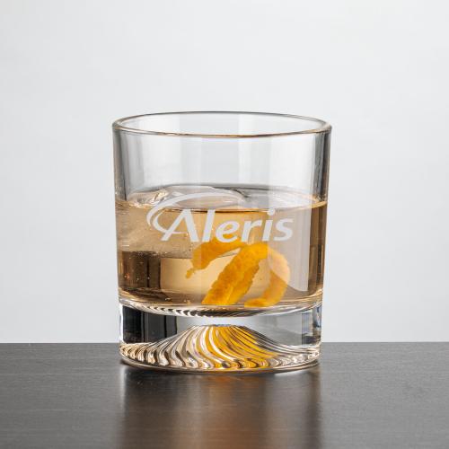 Corporate Gifts - Barware - On the Rocks Glasses - Hadley OTR - Deep Etch