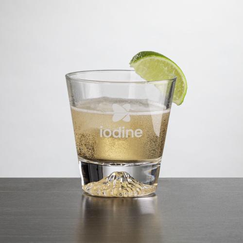 Corporate Gifts - Barware - On the Rocks Glasses - Aspen OTR - Deep Etch