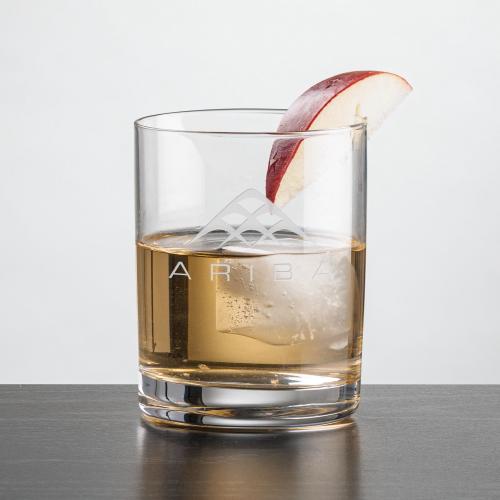 Corporate Gifts - Barware - On the Rocks Glasses - Monterey OTR - Deep Etch