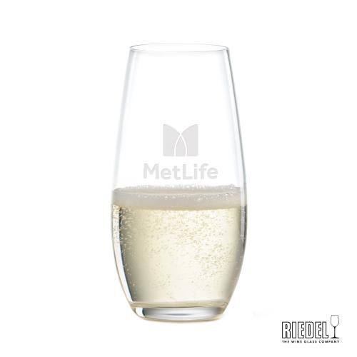 Corporate Gifts - Barware - Champagne Flutes - RIEDEL Stemless Flute - 9.25oz - Deep Etch