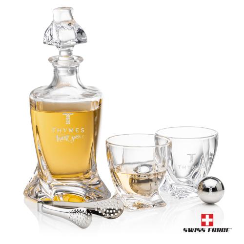Corporate Gifts - Barware - Gift Sets - Seneca Decanter Set & Ice Balls