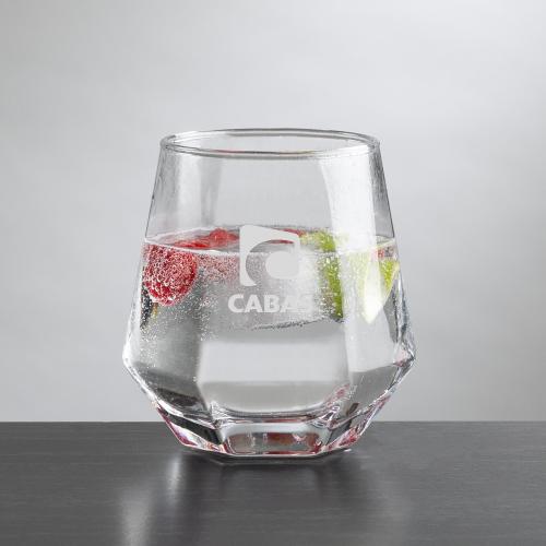 Corporate Gifts - Barware - On the Rocks Glasses - Hartsdale OTR - Deep Etch