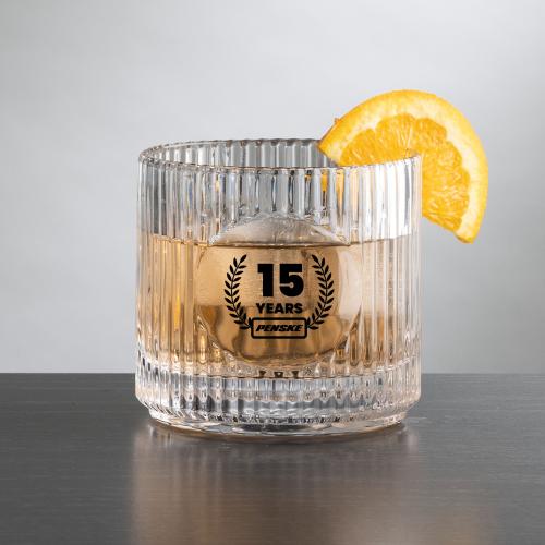 Corporate Gifts - Barware - On the Rocks Glasses - Dillard OTR - Imprinted
