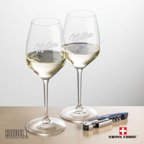 Corporate Gifts - Barware - Gift Sets - Swiss Force&reg; Opener & RIEDEL Extreme Wine