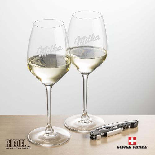 Corporate Gifts - Barware - Gift Sets - Swiss Force&reg; Opener & RIEDEL Extreme Wine