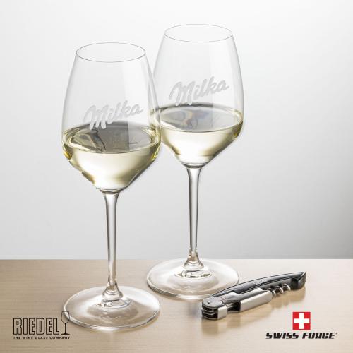 Corporate Gifts - Barware - Gift Sets - Swiss Force&reg; Opener & RIEDEL Extreme Wine