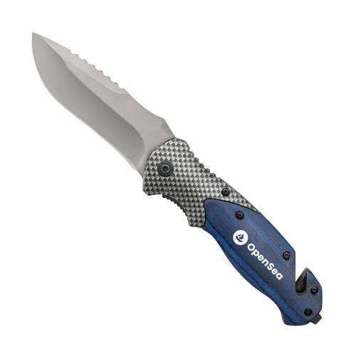 Promotional Products - Auto and Tools - Utility Knives - Whitetail Pakka Wood Pocket Knife