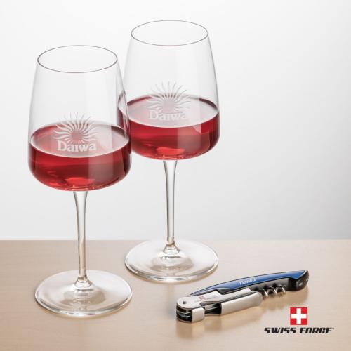 Corporate Gifts - Barware - Gift Sets - Swiss Force® Opener & Dunhill Wine