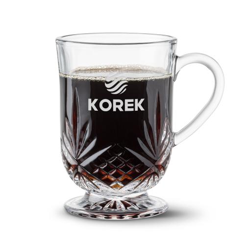 Promotional Products - Drinkware - Coffee Mugs - Brinkley Footed Mug - 10oz - Deep Etch