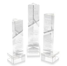 Oakham Clear on Hancock Base Towers Crystal Award - Crystal Awards