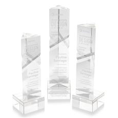 Oakham Clear on Hancock Base Towers Crystal Award - Crystal Awards