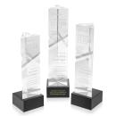 Oakham Black on Hancock Base Towers Crystal Award