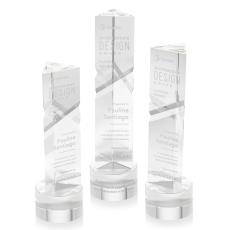 Oakham Clear on Marvel Base Towers Crystal Award - Crystal Awards