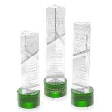 Oakham Green on Marvel Base Towers Crystal Award - Colored Crystal Awards