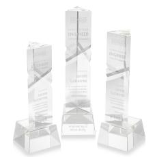 Oakham Clear on Robson Base Towers Crystal Award - Crystal Awards