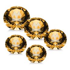 Optical Gemstone Amber Crystal Award - Desk Accessories