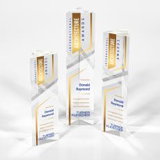 Oakham Full Color Towers Crystal Award - Full Color Imprint