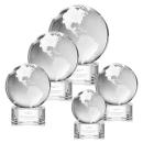 Globe Clear on Paragon Base Globe Crystal Award