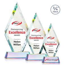 Richmond Full Color Prismatic on Newhaven Diamond Crystal Award - Full Color Imprint