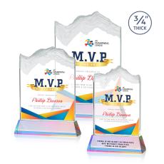 Kilimanjaro Full Color Prismatic on Newhaven Peaks Crystal Award - Full Color Imprint