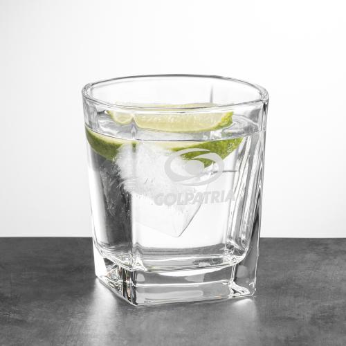 Corporate Gifts - Barware - On the Rocks Glasses - Arcadia OTR - Deep Etch