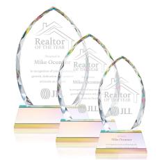 Wilton Prismatic on Newhaven Base Peaks Crystal Award - Awards and Trophies