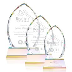 Wilton Prismatic on Newhaven Base Peaks Crystal Award - Crystal Awards