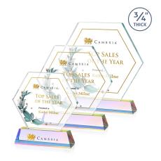 Ralston Full Color Prismatic Polygon Crystal Award - Crystal Awards