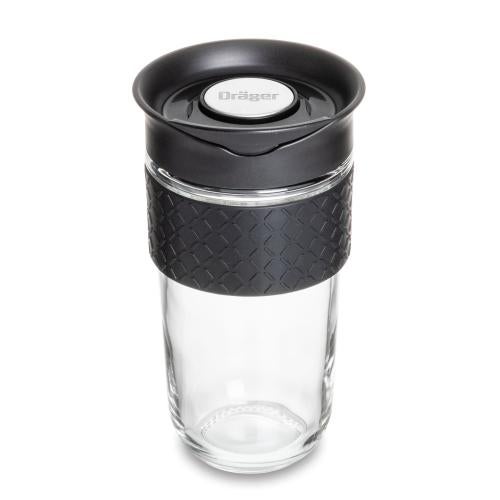 Promotional Products - Drinkware - Tumblers - Adana Glass Large Tumbler w/Silicone Band - 18oz
