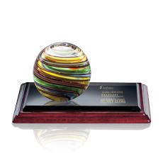 Employee Gifts - Lunar Globe on Albion Glass Award