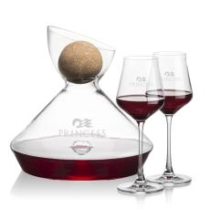 Woodbury Carafe w/Cork Stopper & Bretton Wine - Corporate Gifts
