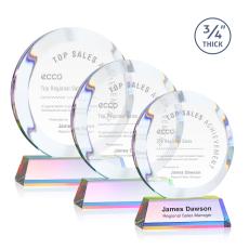 Gibralter Prismatic on Newhaven Base Circle Crystal Award - Crystal Awards