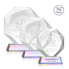 Bradford Prismatic on Newhaven Base Polygon Crystal Award - Crystal Awards