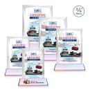 Messina Full Color Prismatic on Newhaven Base Rectangle Crystal Award