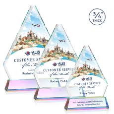 Fyreside Full Color Prismatic on Newhaven Diamond Crystal Award - Full Color Imprint