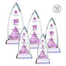 Shildon Full Color Prismatic on Newhaven Peaks Crystal Award - Full Color Imprint