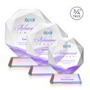 Bradford Full Color Prismatic on Newhaven Base Polygon Crystal Award