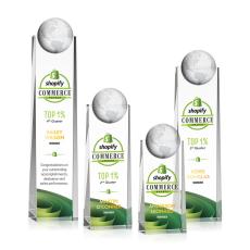 Sherbourne Full Color Globe Crystal Award - Globe Awards