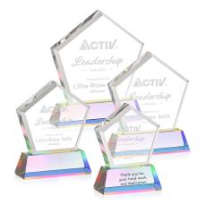 Genosee Prismatic on Base Polygon Crystal Award - Awards and Trophies